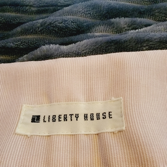 Vintage Liberty house Pink and white candy stripe Button up fit in flare dress - Picture 9 of 9